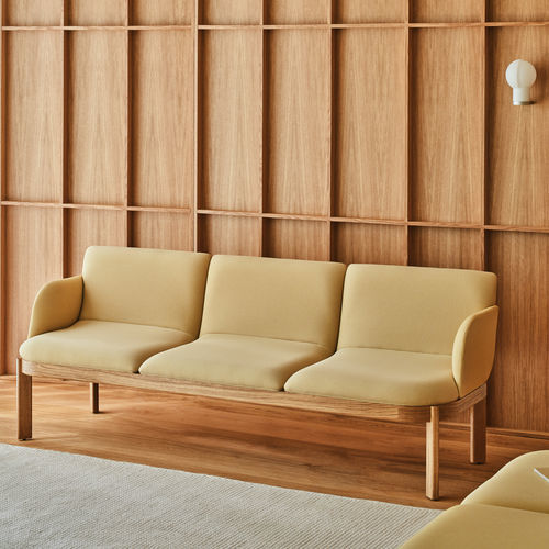Canapé contemporain - RAMP  - MDD - en tissu / avec accoudoirs / tapissé