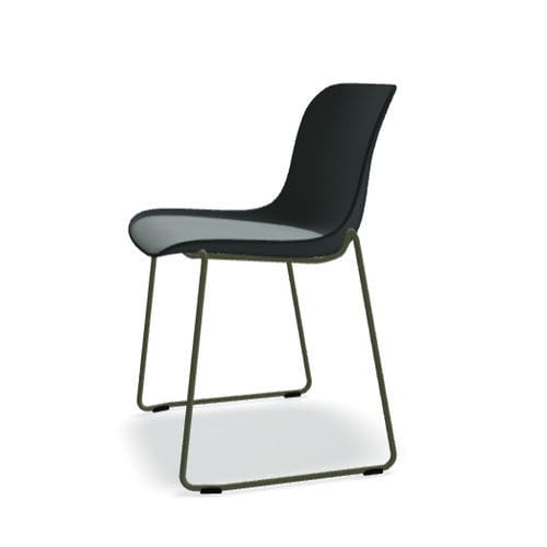 Chaise contemporaine - BALTIC 2 REMIX   - MDD - d'intérieur / en polypropylène / avec piètement en fil de métal