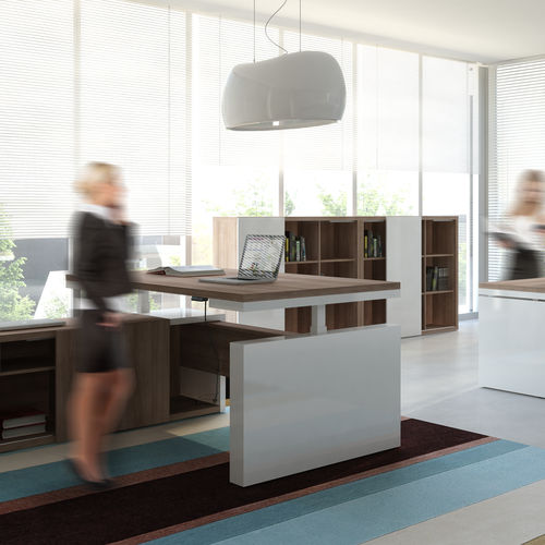 Bureau de direction - MITO Up&Down - MDD - contemporain / en bois / d'angle