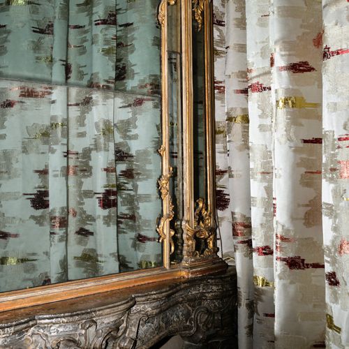 Tissu pour rideaux - DALIE PAPAVERI TULIPANI - DEDAR MILANO - à motif / en coton / en viscose