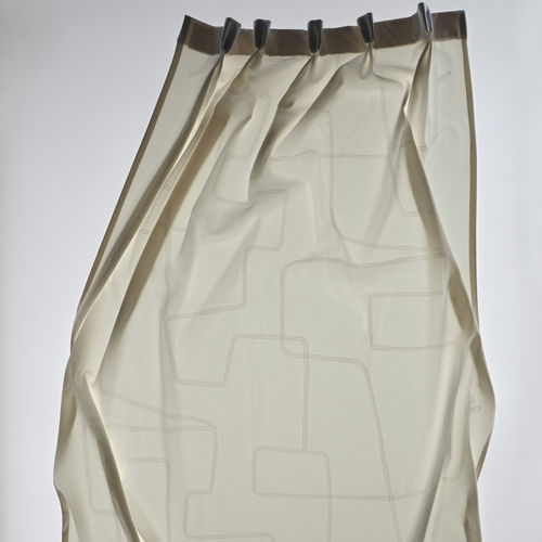 Tissu pour rideaux - DANCING THE HORIZON  - DEDAR MILANO - à motif géométrique / en laine / en satin