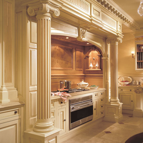 Cuisine classique - ORNAMENTAL - Clive Christian - en bois / avec îlot / en L