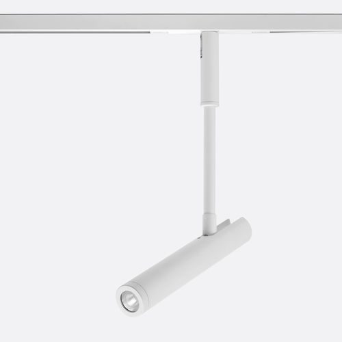 Éclairage sur rail à LED - NEWTON SLIM TRACK 48 - Egoluce - rond / en aluminium peint / pour commerce