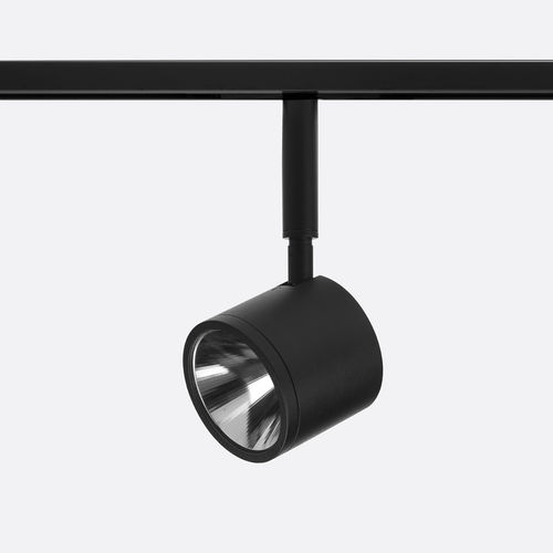 Éclairage sur rail à LED - NEWTON FLAT TRACK 48 - Egoluce - rond / en aluminium peint / pour commerce