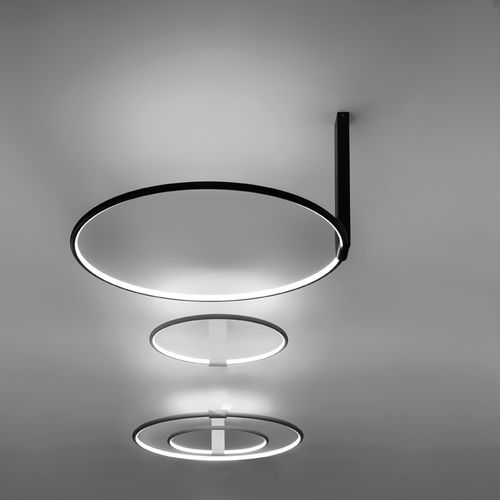 Plafonnier contemporain - LANCIA TONDA 5602 5603 5604 - Egoluce - rond / en aluminium / en polycarbonate