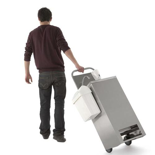 Lave-mains sur pied - SELF-CONTAINED - Tournus - rectangulaire / en inox