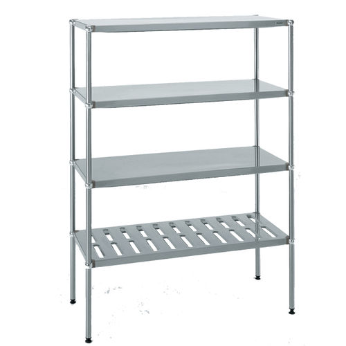 Étagère modulable - ADJUSTABLE - Tournus - contemporaine / en aluminium / en acier inoxydable