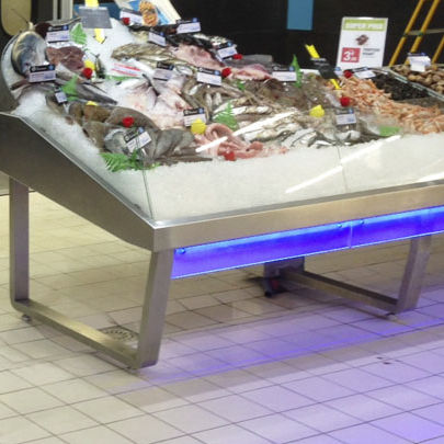 Vitrine réfrigérée comptoir - MARITEAM - Tournus - étagère / pour commerce / avec éclairage