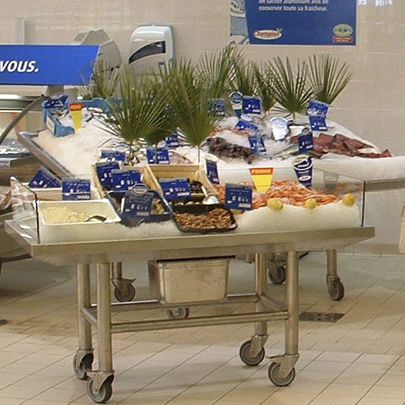 Vitrine réfrigérée comptoir - MODULAR - Tournus - îlot / pour commerce / sur roulettes