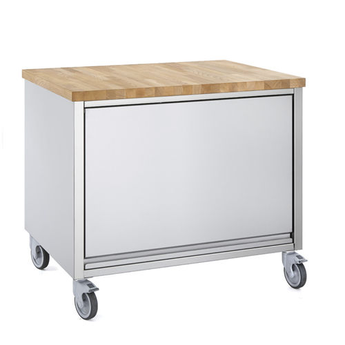 Table de préparation pour sandwiches - BREAD-MAKING UNITS - Tournus - en hêtre / en inox / avec rangement