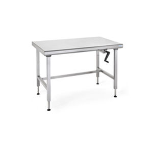 Table de préparation en acier inoxydable - ERGONOMIX  - Tournus - à hauteur réglable / professionnelle