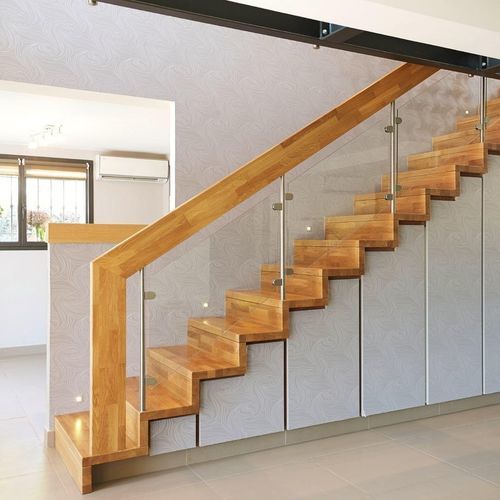 Escalier droit - LINÉA 5164A - Créateur d'escaliers Treppenmeister - à marches en bois / en bois / résidentiel
