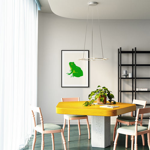 Suspension - FLAT RING 3-6-12 - lumen center italia srl - en aluminium anodisé / en polycarbonate / contemporaine