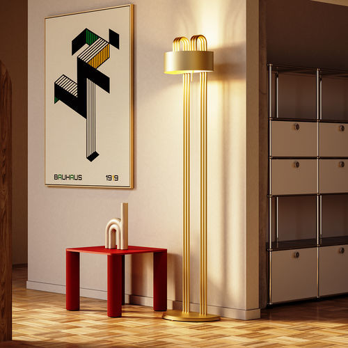 Lampe sur pied - TMB 11 - lumen center italia srl - en laiton / en acier / design Bauhaus