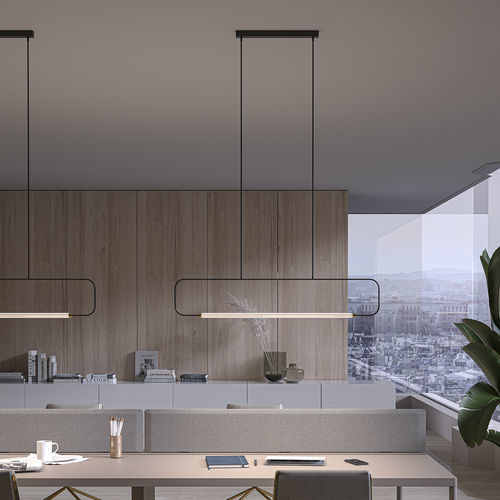 Suspension - SKYLINES S-M - lumen center italia srl - en métal / en Pyrex® / contemporaine