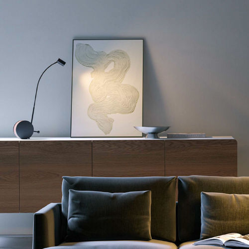 Lampe de table - CHIOCCIOLA 02 - lumen center italia srl - en métal / en noyer américain / contemporaine