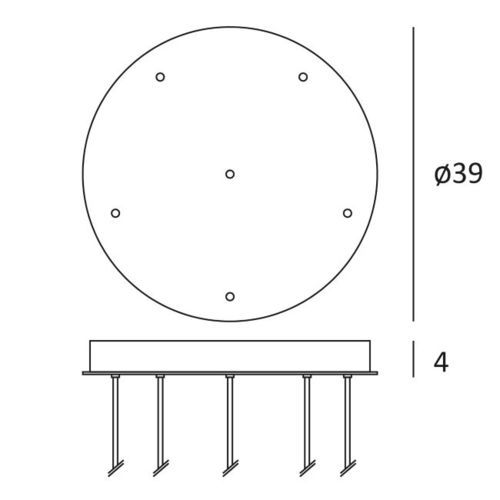 Système de fixation pour luminaire - ROS-MULTI-DRI 3/6 - lumen center italia srl - pour intérieur / décoratif / en saillie