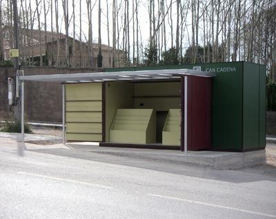 Kiosque à journaux - PLIS PLAS - URBADIS Microarquitectura - commercial / en acier