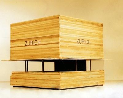 Kiosque commercial - ZURICH - URBADIS Microarquitectura - en bois