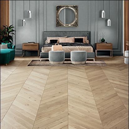 Parquet contrecollé - MITERED 45° - DESIGN PARQUET - en iroko / en jatoba / en merbau