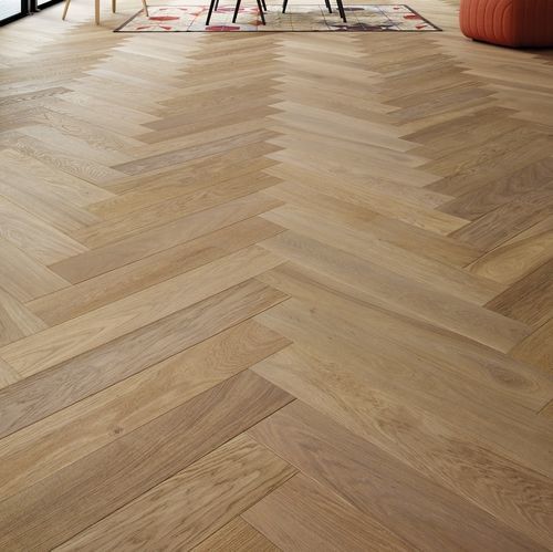 Parquet contrecollé - JASMIN - DESIGN PARQUET - massif / en chêne / point de Hongrie