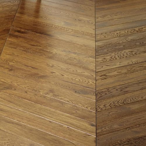Parquet contrecollé - COGNAC - DESIGN PARQUET - massif / en chêne / point de Hongrie