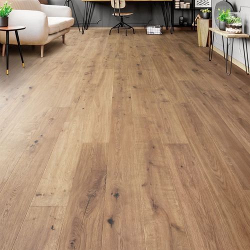 Parquet contrecollé - APENNINES - DESIGN PARQUET - massif / en chêne / point de Hongrie