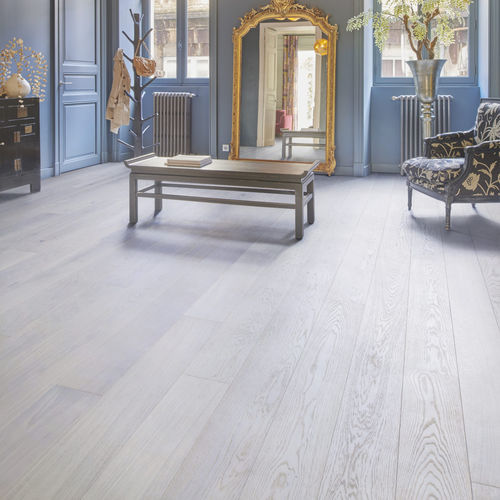 Parquet contrecollé - CRISTAL - DESIGN PARQUET - massif / en chêne / point de Hongrie
