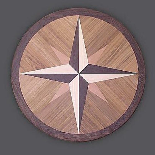 Médaillon de parquet en bois massif - ROSACE - DESIGN PARQUET