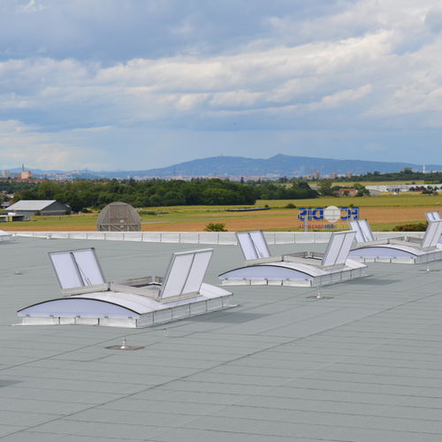 Trappe de désenfumage aluminium - ECOBAC DV 110 POUR VOUTE - Kingspan Light + Air - en polycarbonate / dispositif d'évacuation des fumées et de la chaleur