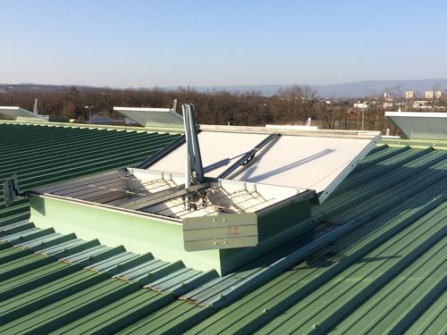 Trappe de désenfumage aluminium - ECOBAC 160 PN - Kingspan Light + Air - dispositif d'évacuation des fumées et de la chaleur