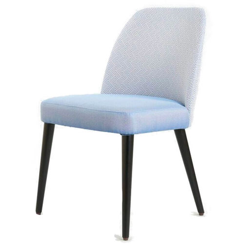 Chaise de salle à manger contemporaine - LOLA - GUERRA VANNI - d'intérieur / en tissu / avec piètement en bois