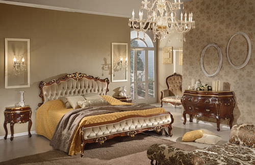 Lit double - BAROQUE - GUERRA VANNI - de style / en tissu