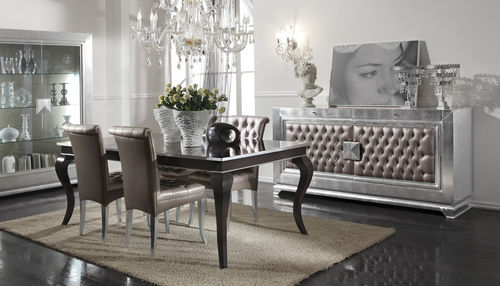 Table design nouveau baroque - GLAM & CHIC - GUERRA VANNI - en bois / rectangulaire