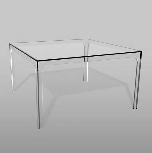 Table contemporaine - TEODOSIO QUADRO - VB Glass - en verre / carrée