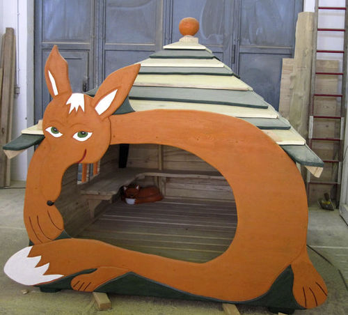 Cabane pour enfant d'intérieur - Le TERRIER DU RENARD C66 - Pro Urba - Aqua Pro Urba - pour extérieur