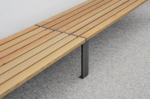 Banc public contemporain - MIRAMONDO : LA STRADA  - Pro Urba - Aqua Pro Urba - en bois / en métal