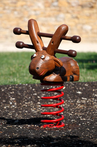Jeu à ressort en bois massif - SPIELART : ROBERT LE CERF P38 - Pro Urba - Aqua Pro Urba - animal / monoplace