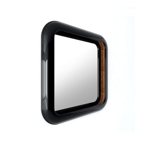 Miroir mural - RING - BOCA DO LOBO - contemporain / carré / en acajou