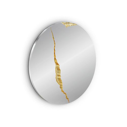 Miroir mural - LUMIERE ROUND II - BOCA DO LOBO - professionnel / design original / rond