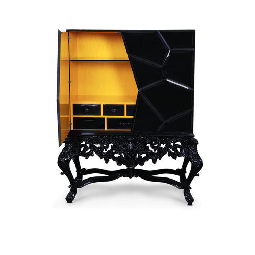 Buffet sur pieds hauts - VICTORIA - BOCA DO LOBO - design nouveau baroque / en bois laqué / en acajou