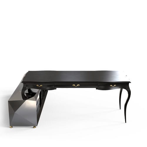 Bureau sur pied - BOULEVARD DIAMOND - BOCA DO LOBO - de style / en bois massif / en laiton