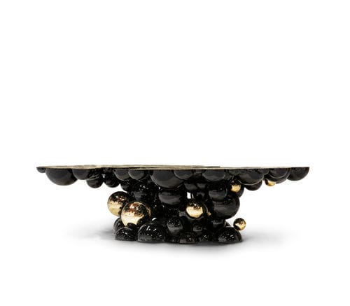 Table basse design original - NEWTON - BOCA DO LOBO - en métal / avec piètement en aluminium / sur mesure