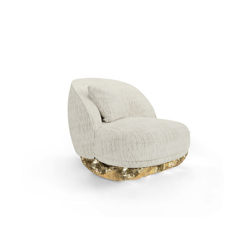 Chauffeuse contemporaine - ANGRA - BOCA DO LOBO - en tissu / en bois / personnalisable