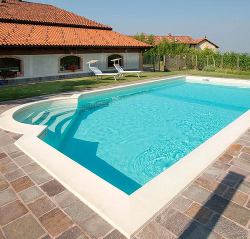 Piscine sur mesure - Firenze - Piscine Acquaform - margelle intégrée / d'extérieur / enterrée