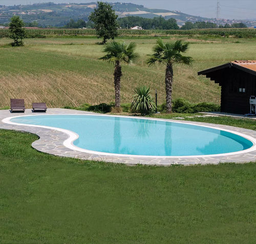 Piscine sur mesure - Rubino - Piscine Acquaform - margelle intégrée / d'extérieur / enterrée