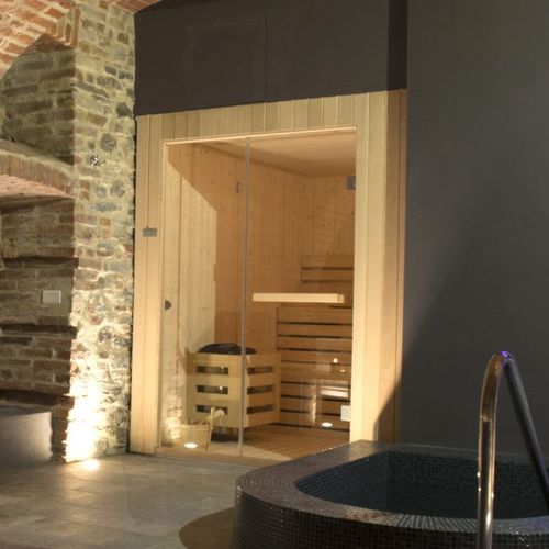 Sauna finlandais - Piscine Acquaform - résidentiel / pour centre de bien-être / pour centre de spa