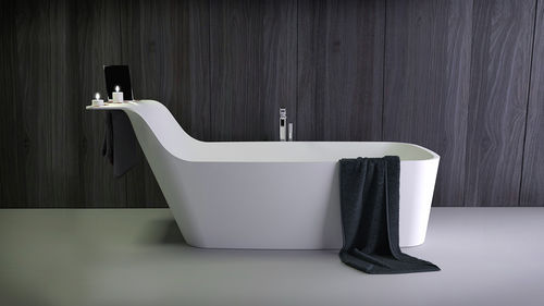 Baignoire ovale - PRIDE - KNIEF & CO. GmbH - à poser / en Solid Surface / blanche