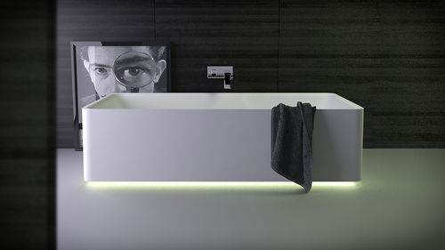 Baignoire à poser - SHINE - KNIEF & CO. GmbH - en Solid Surface / blanche
