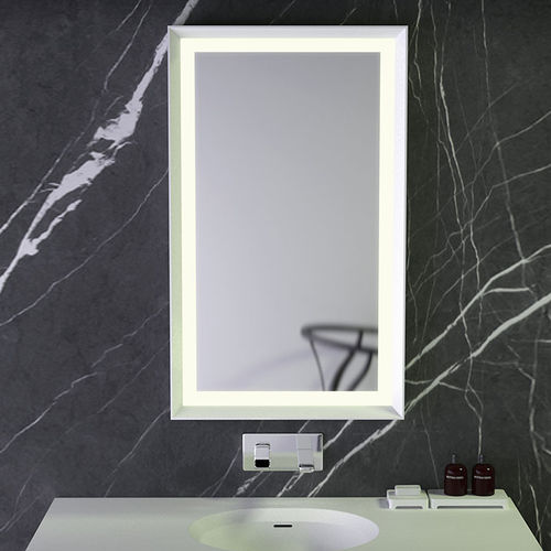 Miroir de salle de bain mural - KNIEF & CO. GmbH - contemporain / carré / en Solid Surface